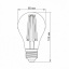 Лампа Filament Videx A60F 10 Вт E27 4100 K Прозора (25791) Луцьк