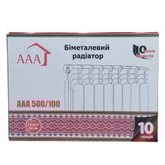 Біметалічний радіатор AAA Standart 500*96, Польща (вага секції 1,5) Самбір