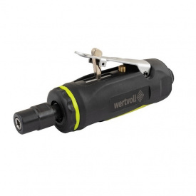 Шлифмашина пневматическая прямая WERTVOLL 1/4", 25000 об/мин, 100 л/мин, 6.3 bar (PN-2001)