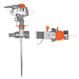 Зрошувач пульсівний пластиковий на металевому кілку Bradas WHITE LINE блістер