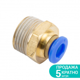 Штуцер цанговый (прямой) Ø6мм МТ 3/8" SIGMA (7026861)