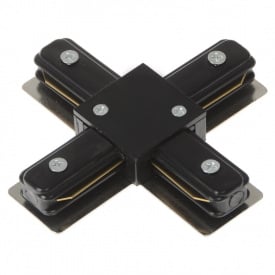 Соеденитель шинопровода перекрестный Brille Пластик HD-17 Черный L8-019