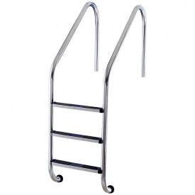 Flexinox Лестница для бассейна Flexinox Overflow (3 ступени), для широкого борта, AISI-304