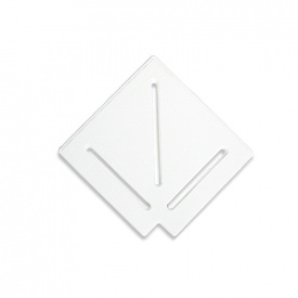 Aquaviva Угловой элемент Aquaviva DK-25-1 Matt для переливной решетки 90° 245/25 мм (белый)