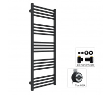 Полотенцесушитель комбинированный Terma Fiona 1140x430 Black mat тен MOA + вентиль Integra