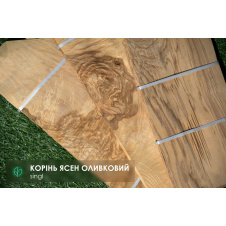 Шпон корень Ясень Оливковый 0,6 мм - Singl