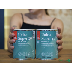 Полуматовый лак Unica Super 20 – Tikkurila (банка 0,9 л) Харьков