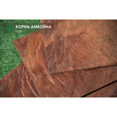Шпон корень Амбойны 0,6 мм - Logs Красноград