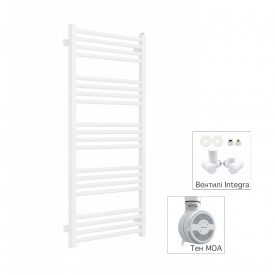 Полотенцесушитель комбинированный Terma Fiona 1140x530 White тен MOA + вентиль Integra