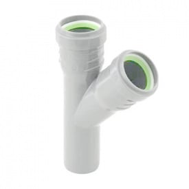 Трійник каналізаційний ASG HTR 32x32x45° білий