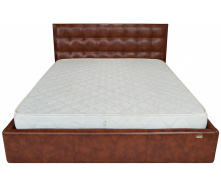 Ліжко двоспальне Richman Chester New Comfort 160 х 190 см Мадрас Whisky Коричневий