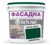 Краска Акрил-латексная Фасадная Skyline 5540-G20Y (C) Изумруд 3л