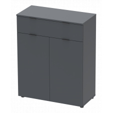 Комод Doros Рон 2 2 фасади 1 шухляда Графіт 80х38х100 (41516004)