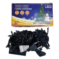 Світлодіодна гірлянда Led на 200 світлодіодів 16 м зелений провід Біла Киев