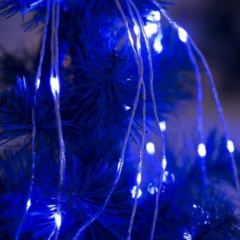 Гірлянда-пучок електрична Led Кінський хвіст на 200 світлодіодів 10 ниток 2 м по 20 діодів Синя (25232) Полтава