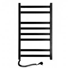 Полотенцесушитель электрический SANTAN Лестница Авангард 480х800 черный, левосторонний, без терморегулятора Київ