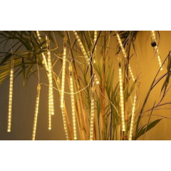 Світлодіодна гірлянда "Таючі бурульки" для новорічного декору Xmas Sticks 8Led паличок по 50см світло ламп-Теплий білий від мережі 220В Дніпро