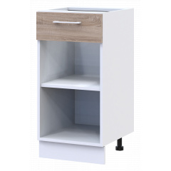 Кухня Doros Лея НЯ82_40 низ узкая Белый/Дуб Сонома ДСП 40х46.6х82 (81359337.6) Весёлое