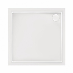 Душевой поддон Qtap Tern 301112 100X100X12См + Сифон Орехов