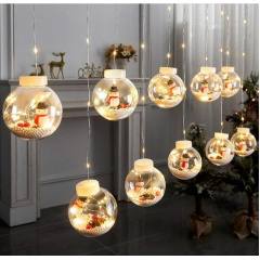 Гирлянда MHZ Xmas WW-1 Copper curtain ball lamp 7258 Снеговик теплый Белый свет Вінниця