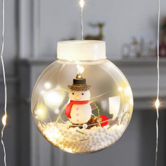 Гирлянда MHZ Xmas WW-1 Copper curtain ball lamp 7258 Снеговик теплый Белый свет Вінниця