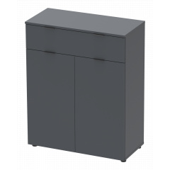 Комод Doros Рон 2 2 фасады 1 шухляда Графит 80х38х100 (41516004) Березно