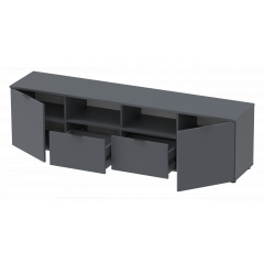 Комод Doros Рон 4 Графит 2 фасада 2 шухляды 180х38х50 (44900234) Киев