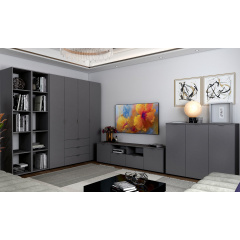 Комод Doros Рон 4 Графит 2 фасада 2 шухляды 180х38х50 (44900234) Киев