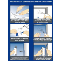 Противоударная защитная плёнка на окна Avio 115 мкм 40х152,4 см 119-8627255 Акимовка