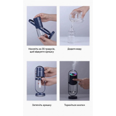 Увлажнитель воздуха портативный Humidifier с ионизацией аромадифузор электрический Белый (STB-J1240) Ворожба