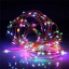 Гирлянда светодиодная роса на батарейках Minerva 10 м, 100 LED Мультиколор (hub_nkwg7u) Калуш