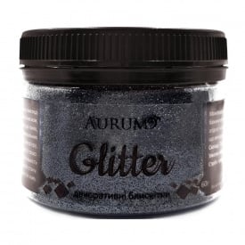 Декоративні блискітки Гліттер Aurum № 10 Чорний 60 г