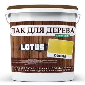 Цветной Лак для Дерева Lotus Глянец Сосна 1 л