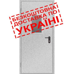 Противопожарная дверь с остеклением 600х1200х2250 мм цвет Иршава