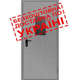 Протипожежні двері зі склінням 600х1200х2250 мм колір
