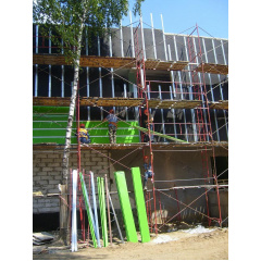 Монтаж подсистемы для навесного вентилируемого фасада Херсон