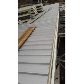 Сендвіч панель покрівельна від 80 мм ППУ пінополіуретан холодильна pir негорюча