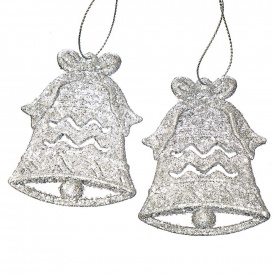 Набор украшений Elisey Серебристые колокольчики 6 шт. (008NR/silver)