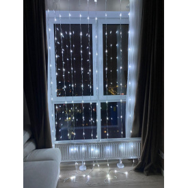 Светодиодная гирлянда штора Xmas 3903 480-W 3х3 м 480 ламп Белый свет