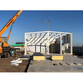 Холодильна сендвіч панелі ППУ 80 мм біла