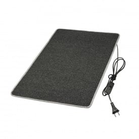 Коврик с подогревом термоизоляцией и выключателем Теплик Стандарт 50×80 см Темно-серый