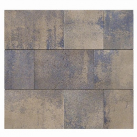 Тротуарная плитка LineBrook Модерн Табако 60 мм бетонная брусчатка без фаски коричневая