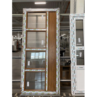 Межкомнатная дверь 900x2050 мм монтажная ширина 70 мм профиль WDS Ekipazh Ultra 70 Золотой дуб