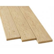Террасная доска деревянная 130x32x6000 мм ель 