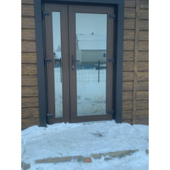 Входная дверь 1200х2000 мм монтажная ширина 70 мм профиль WDS Ekipazh Ultra70 Дуб Рустикал Киев