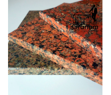 Заготівлі із Капустинського граніту плити 150-310х83 см. Червоний камінь для облицювання та мощення. Granum