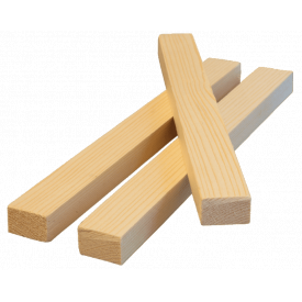 Рейка сухая 30x15x3000 мм ель, строганная деревянная 