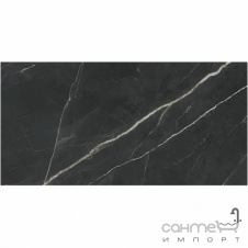 Керамогранит под мрамор Atlas Concorde Marvel Gala Calacatta Black 1200x600 Lappato AFXT
