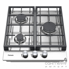 Газовая варочная поверхность на три конфороки Fabiano FHG 8454 VGH Inox нержавеющая сталь Кропивницький