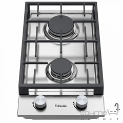 Газовая варочная поверхность на две конфорки Fabiano FHG 832 VGH Inox нержавеющая сталь Житомир